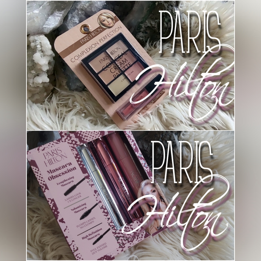 Paris Hilton Complexion Perfection Conceal Cream Pallette & Mascara Kit NEW
